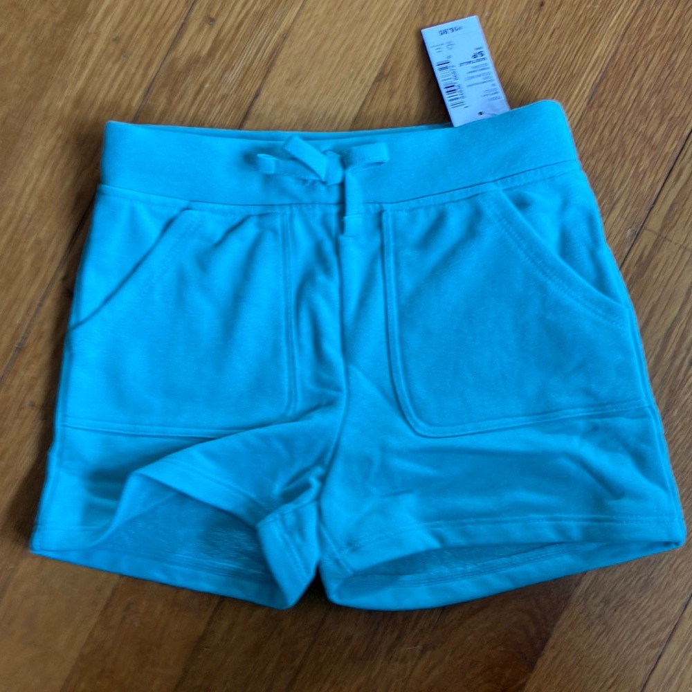 NWT Mint Green French Terry Shorts size 5/6
